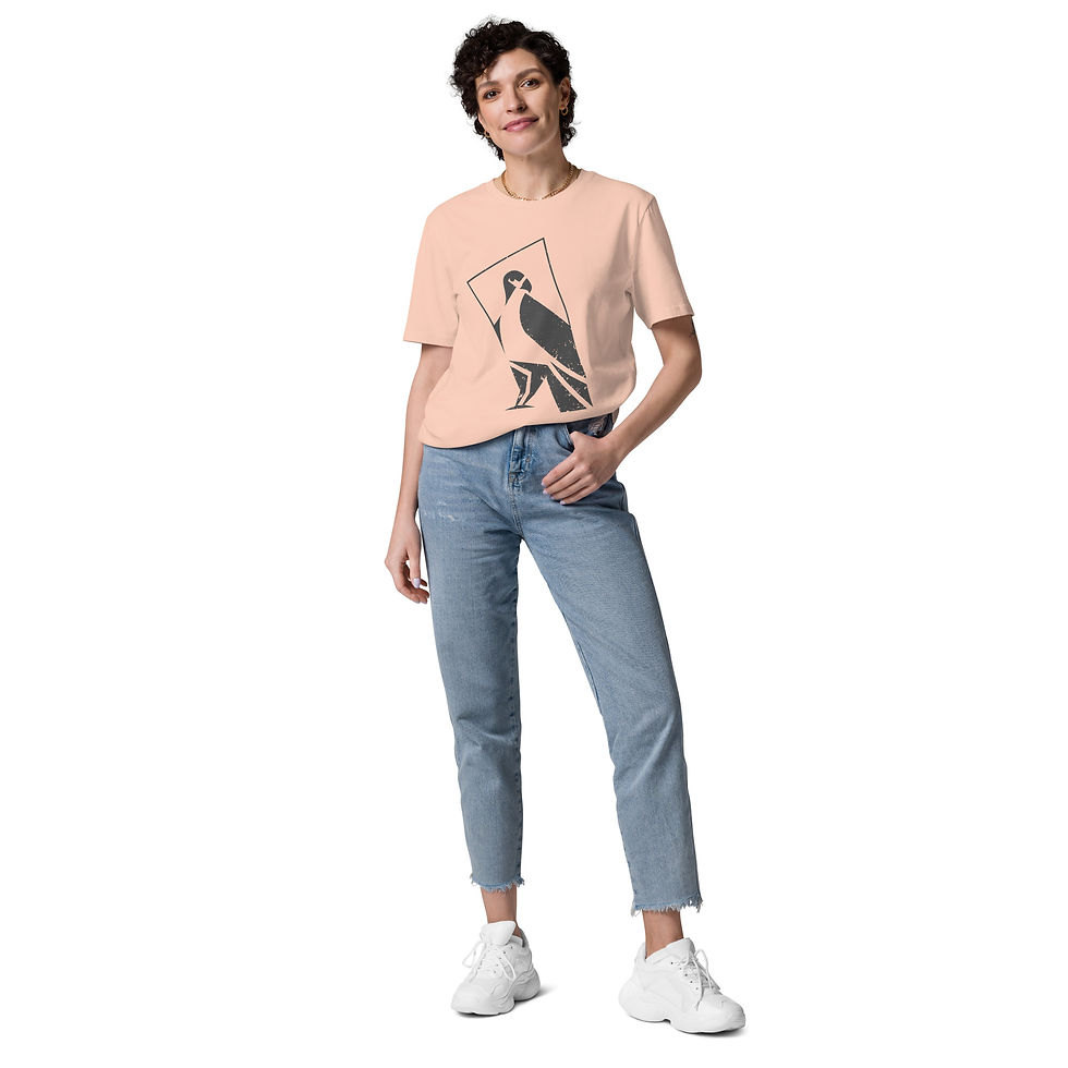 Miniatura: Camiseta unisex de algodón orgánico - Halcón Peregrino