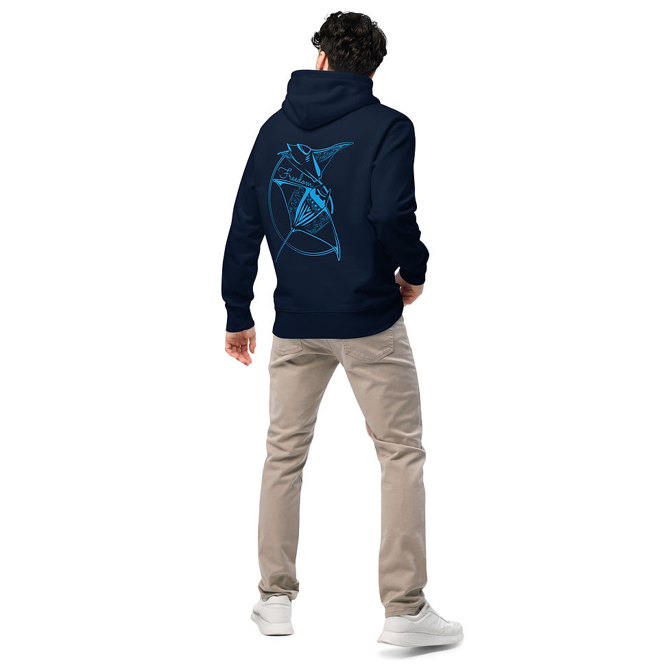 Miniatura: Sudaderas con capucha unisex eco - Mantarayas