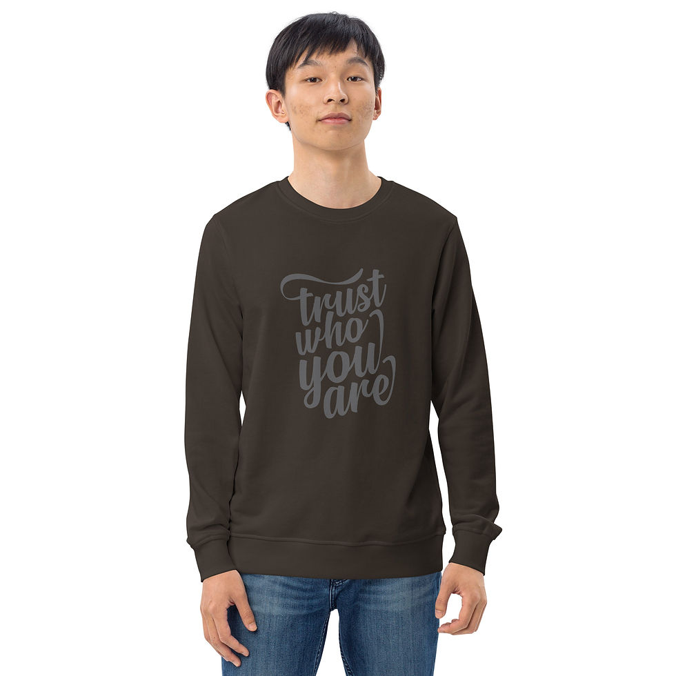 Miniatura: Susadera orgánica Unisex  - Trust who you are