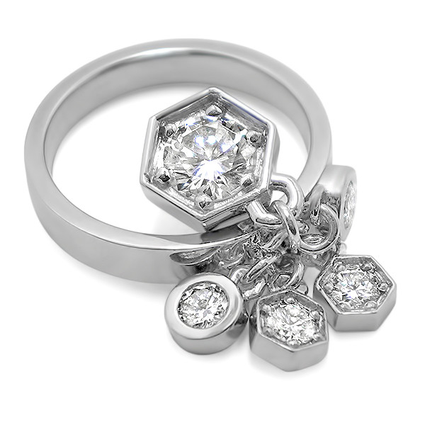 Diamond Dangle ring