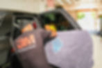 Installing a door tint on a Cadillac EV