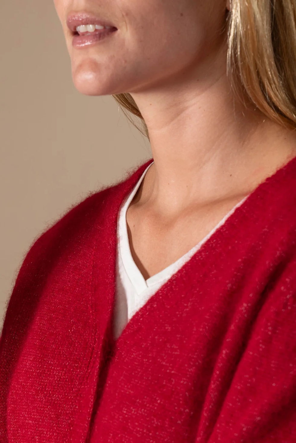 Miniature : ANONYM - CARDIGAN TERESA - ROUGE