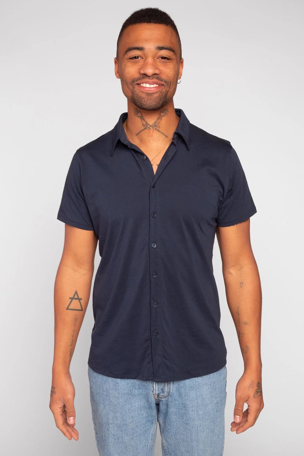 ANONYM - CHEMISE OSCAR - Marine