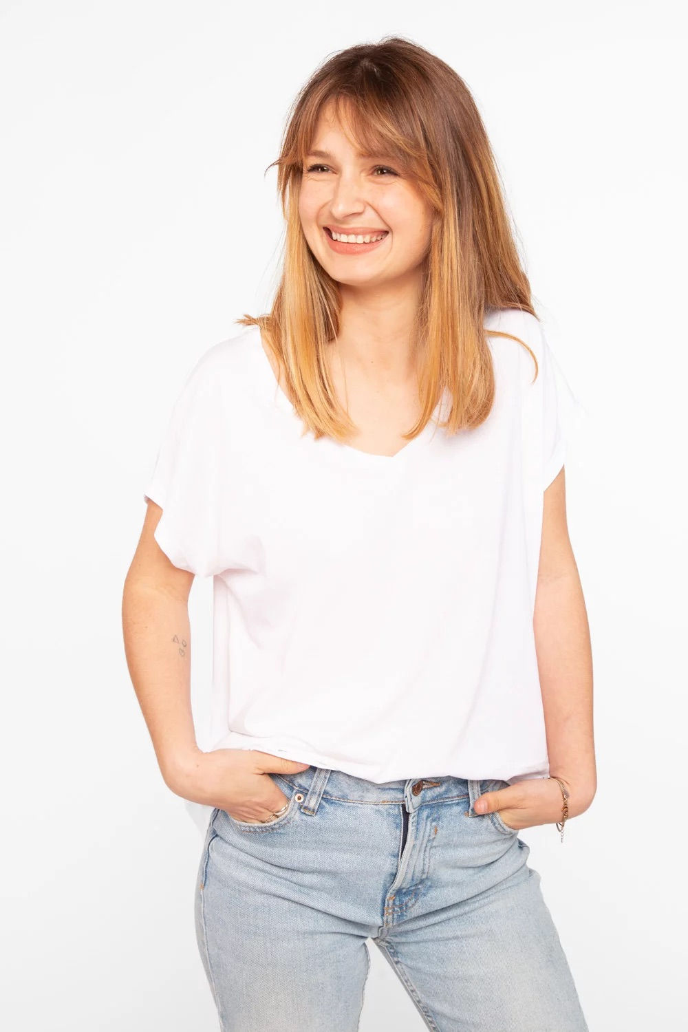 ANONYM - TSHIRT EMI - Blanc