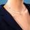 Miniature : GIGI CLOZEAU - COLLIER CROIX OR ROSE 42CMPERLES RESINE - NOIR