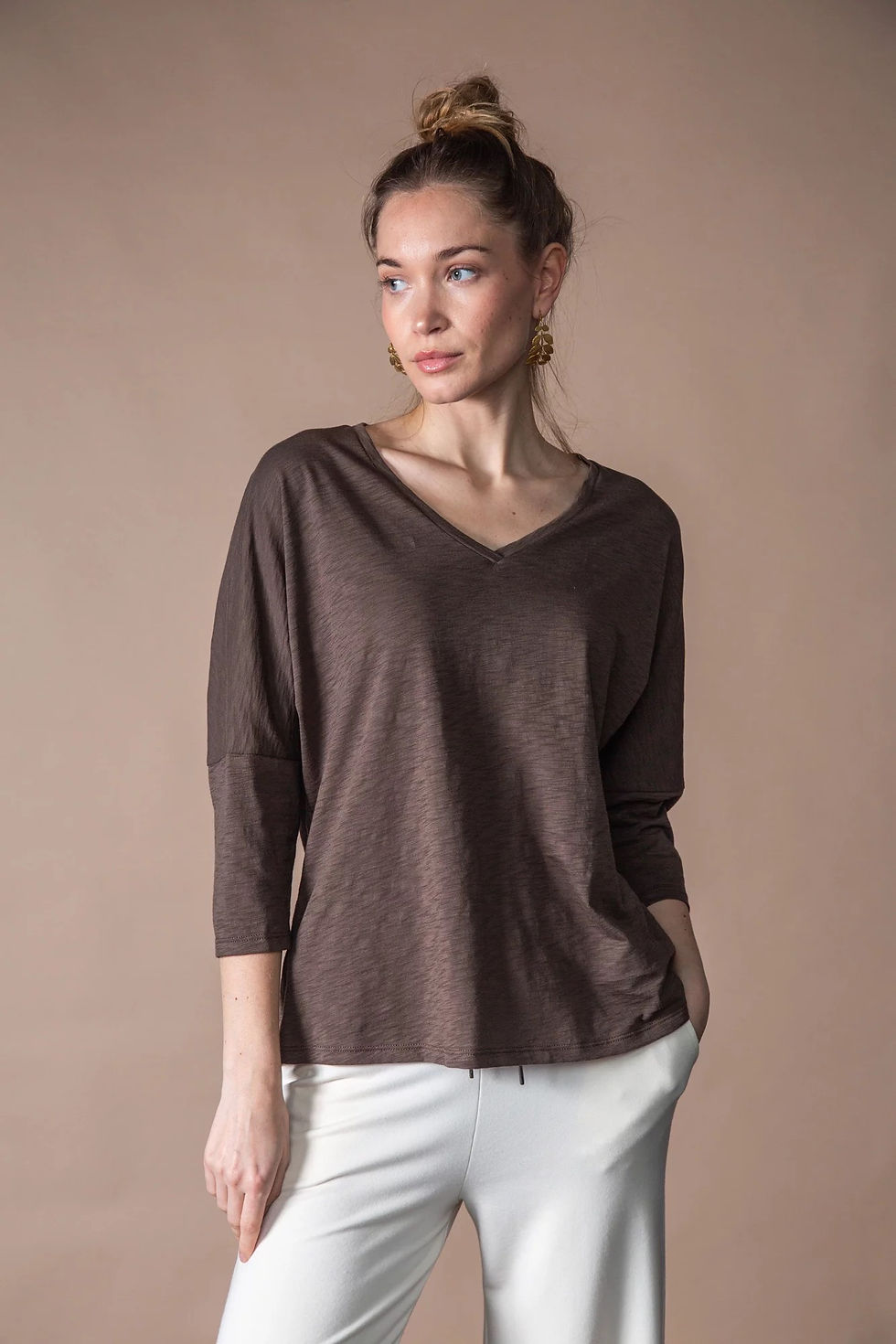 ANONYM - TSHIRT PRUNE - CAFE Flammé