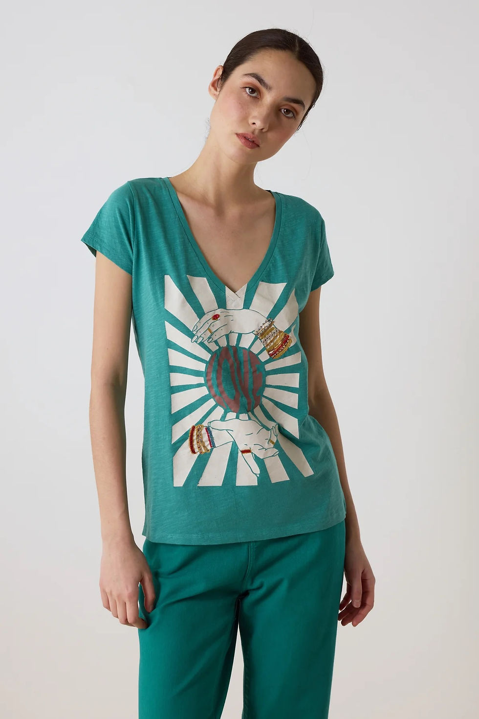 LEON&HARPER - TSHIRT TONTON BOHEME - Océan