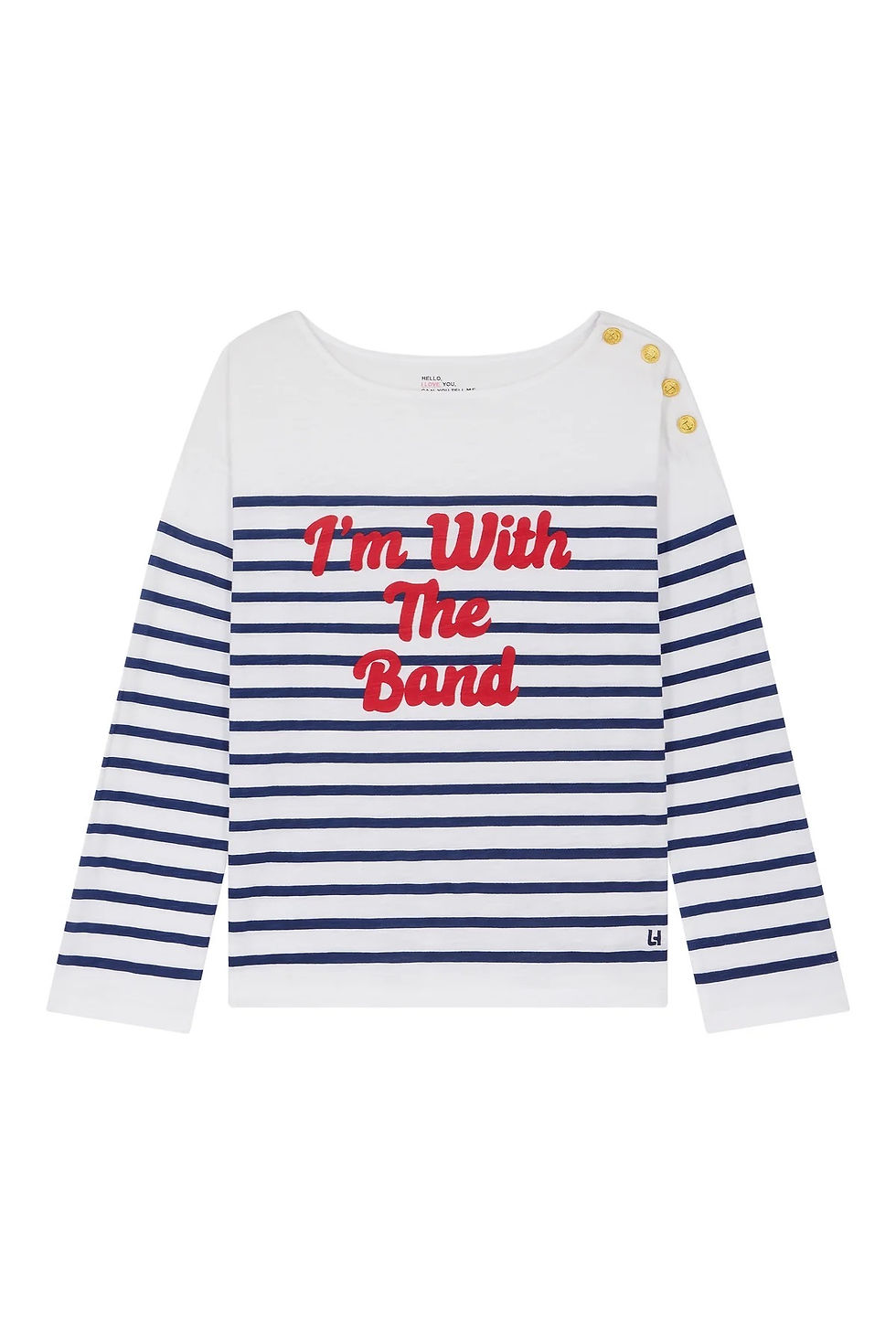 Miniature : LEON&HARPER - TSHIRT THILLA BAND WHITE