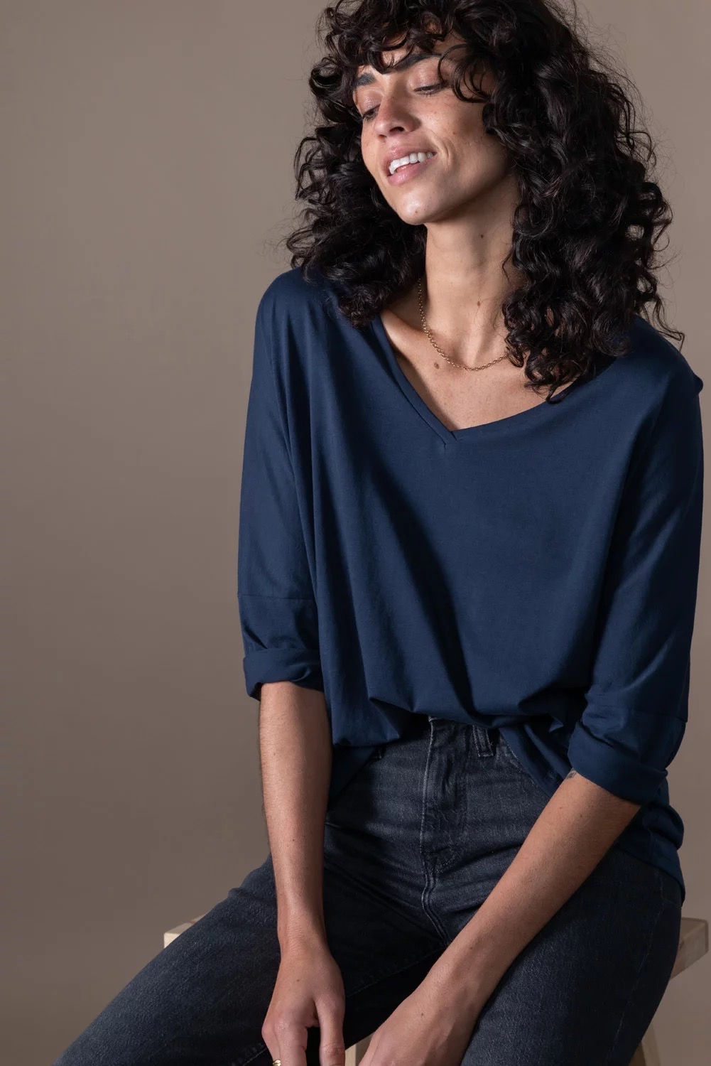 ANONYM - TSHIRT PRUNE - Marine