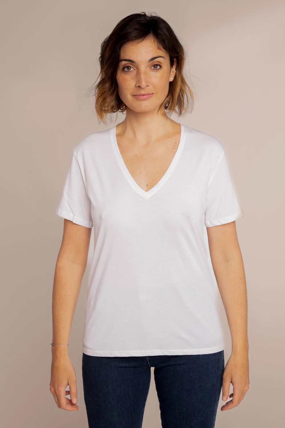 ANONYM - TSHIRT ROMY - Blanc flammé