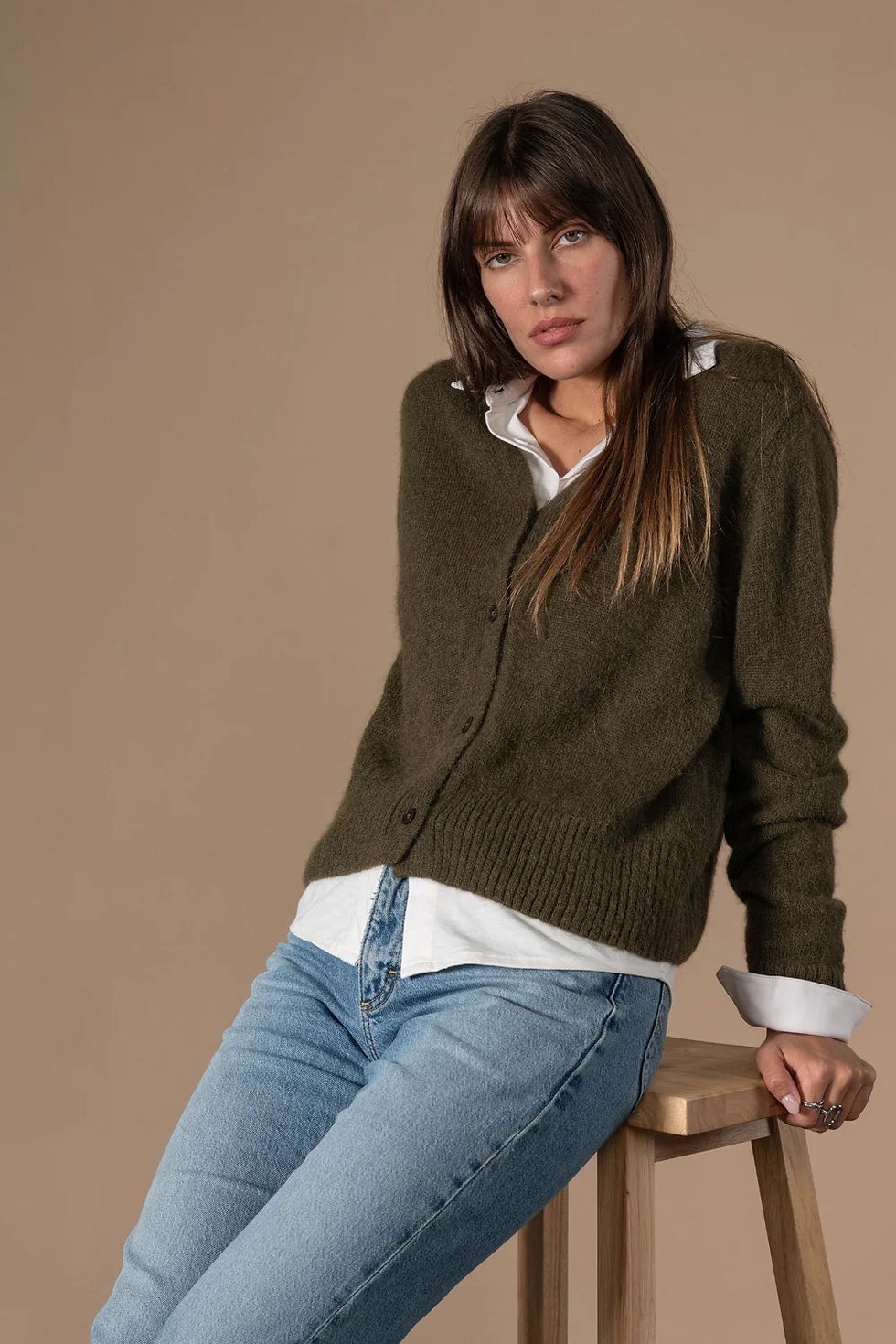 Miniature : ANONYM - CARDIGAN TERESA - LICHEN