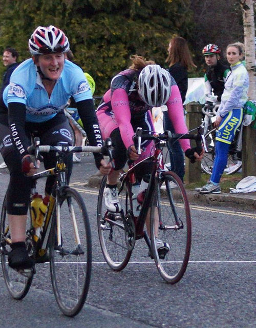 Orla Hendron (Orwell) takes 5th in the A Race from Kate Rudd (Black Rose) in 6th