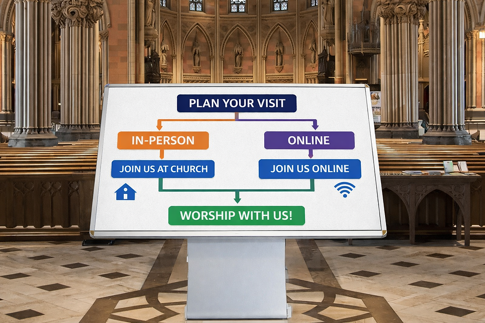 Touchscreen table with angled interactive display surface