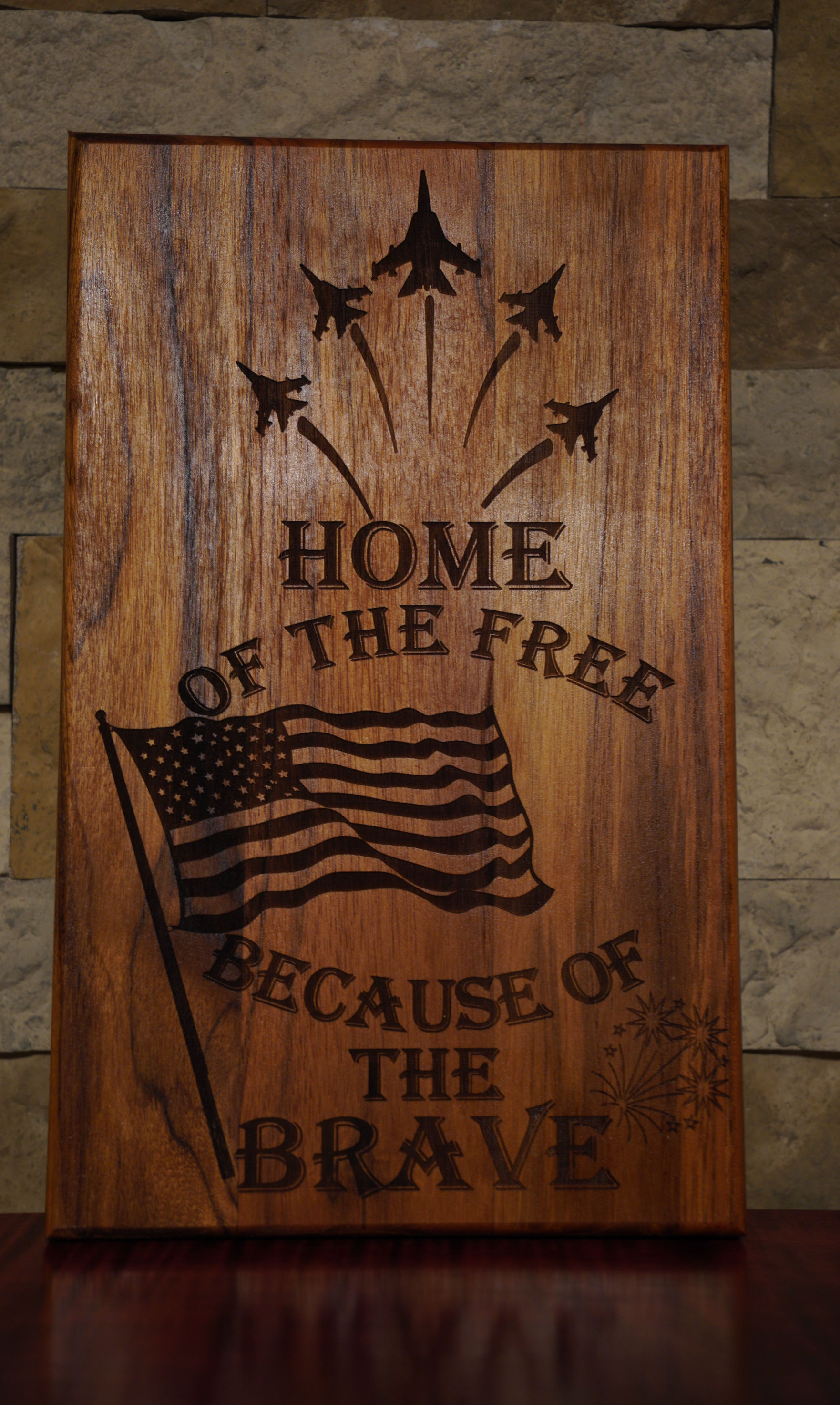 Home of The Brave Fighter Jet