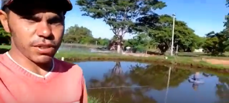 Emilio mostrando resultado de tanques com Sela Tanque aplicado