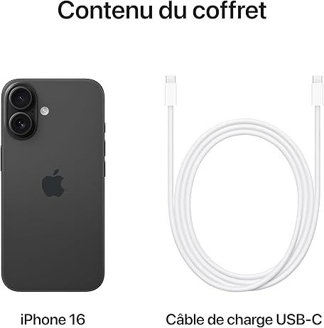 Miniatura: Apple iPhone 16 (512 Go) - Noir