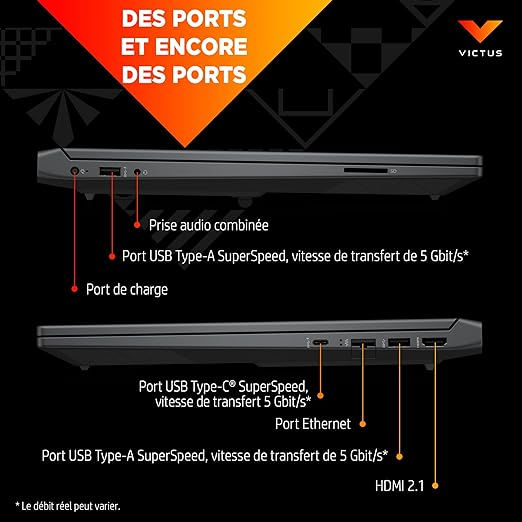 Miniature : HP Victus (834V5EA) Laptop | 15,6" Full-HD Display | Core i512500H | 16 GB RAM
