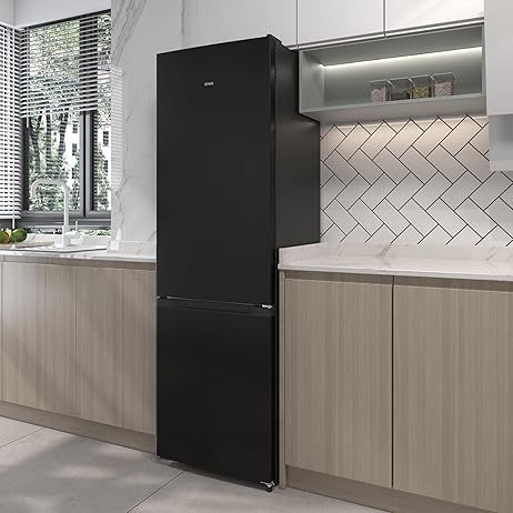 Miniatura: CHIQ Réfrigérateur congélateur bas FBM260L 262L (187+75), Low frost, Acier inox