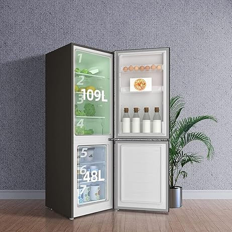 Miniatura: CHIQ Réfrigérateur congélateur bas FBM157L42 157L (109+48), Largeur 47cm