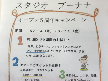 【スタジオ5周年】