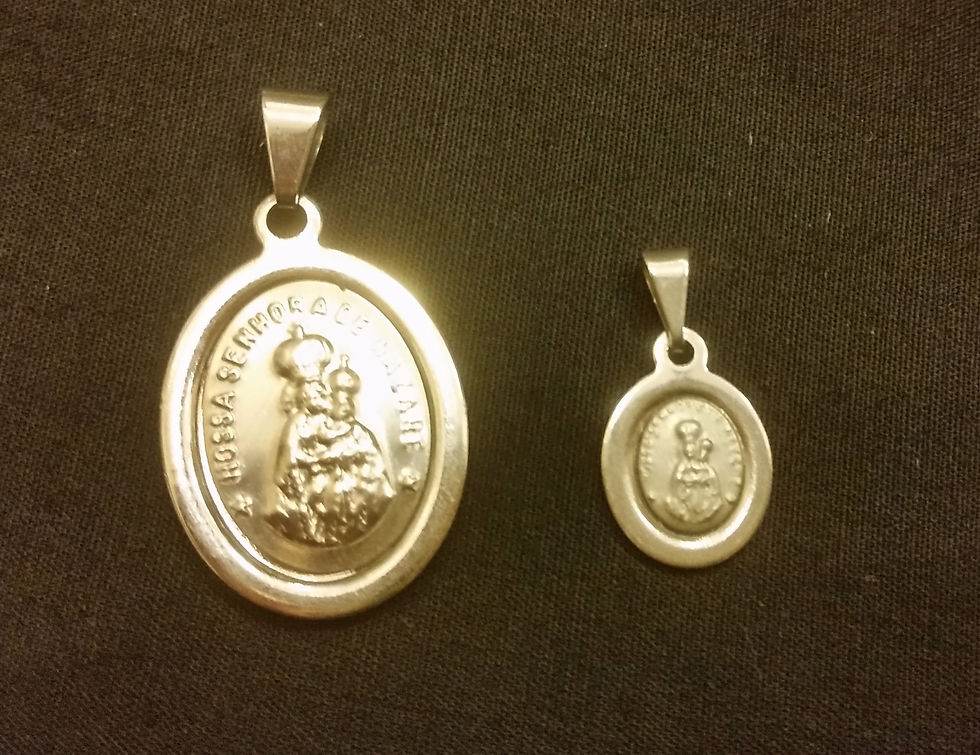 Medalhas Nazaré Aço Pequena e Média