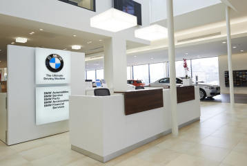 BMW SHOWROOM BRADFORD - BESPOKE LED ACRYLIC PENDANTS