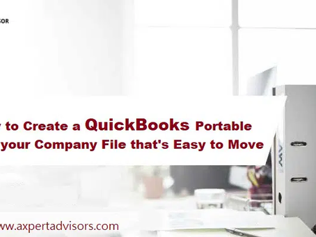 How to Create and Open a Portable Company File in QuickBooks Desktop?