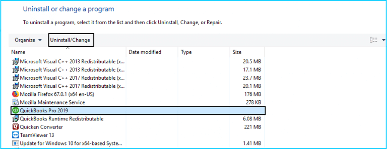 Ininstall and reinstall QuickBooks