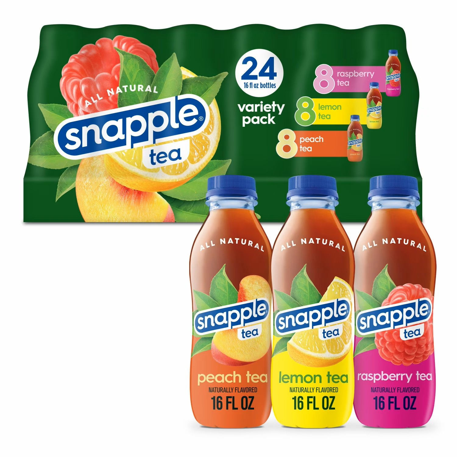 SNAPPLE TEA VARIETY PK. 24/16 OZ
