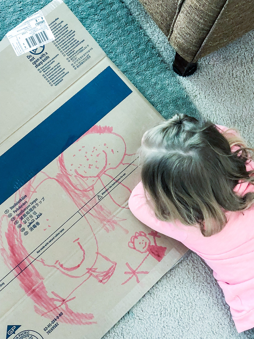 decorating a box