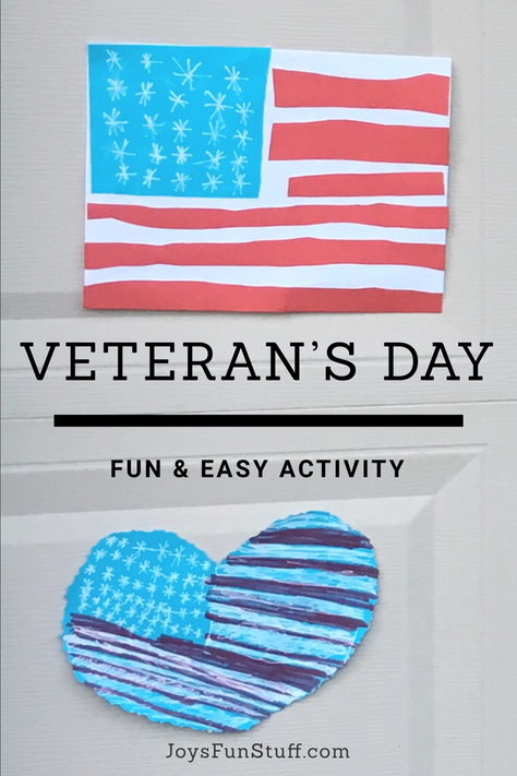 Super Easy & Fun Way to Celebrate Veteran's Day (and it doesn't cost a thing!)