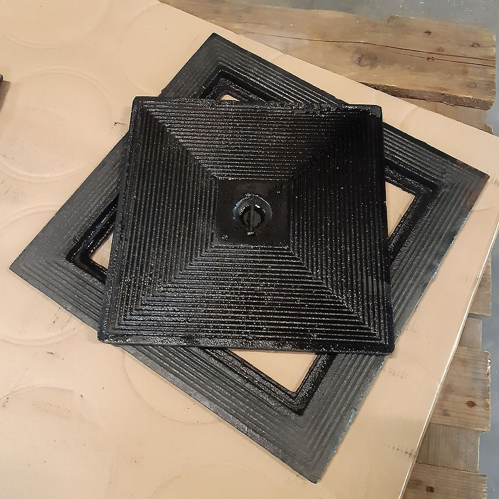 Deksel Gietijzer Enkel 45x45cm - per stuk