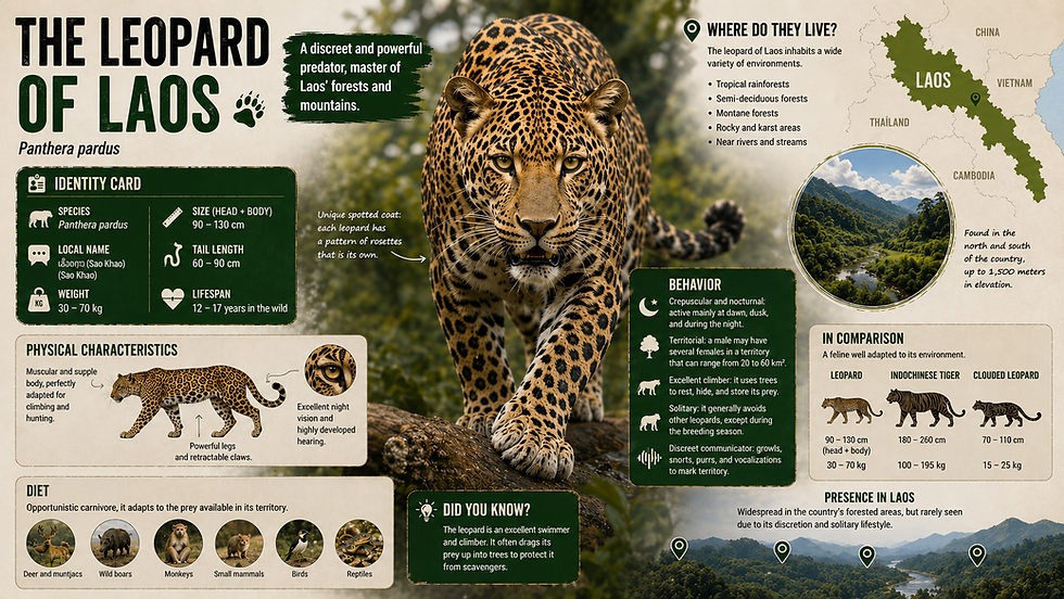 leopard animal laos 