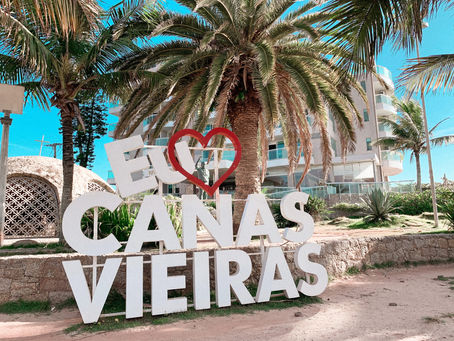 Letreiro de "Eu Amo Canasvieiras"