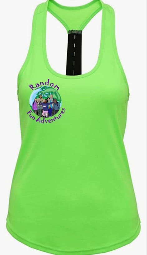 Miniatura: Green Racer Back Top