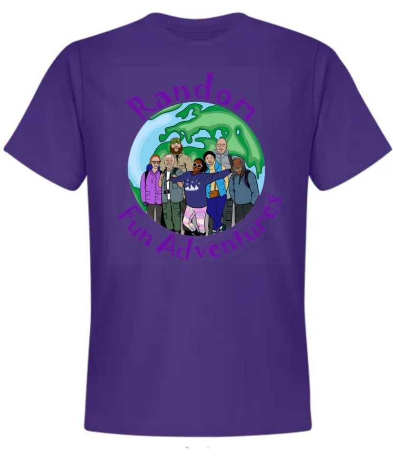 Miniatura: Purple Unisex T-Shirt