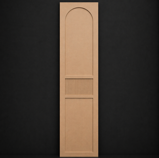 Curved Reeded Wardrobe Door