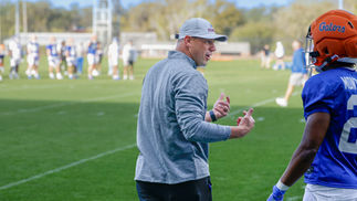 football coach talking 