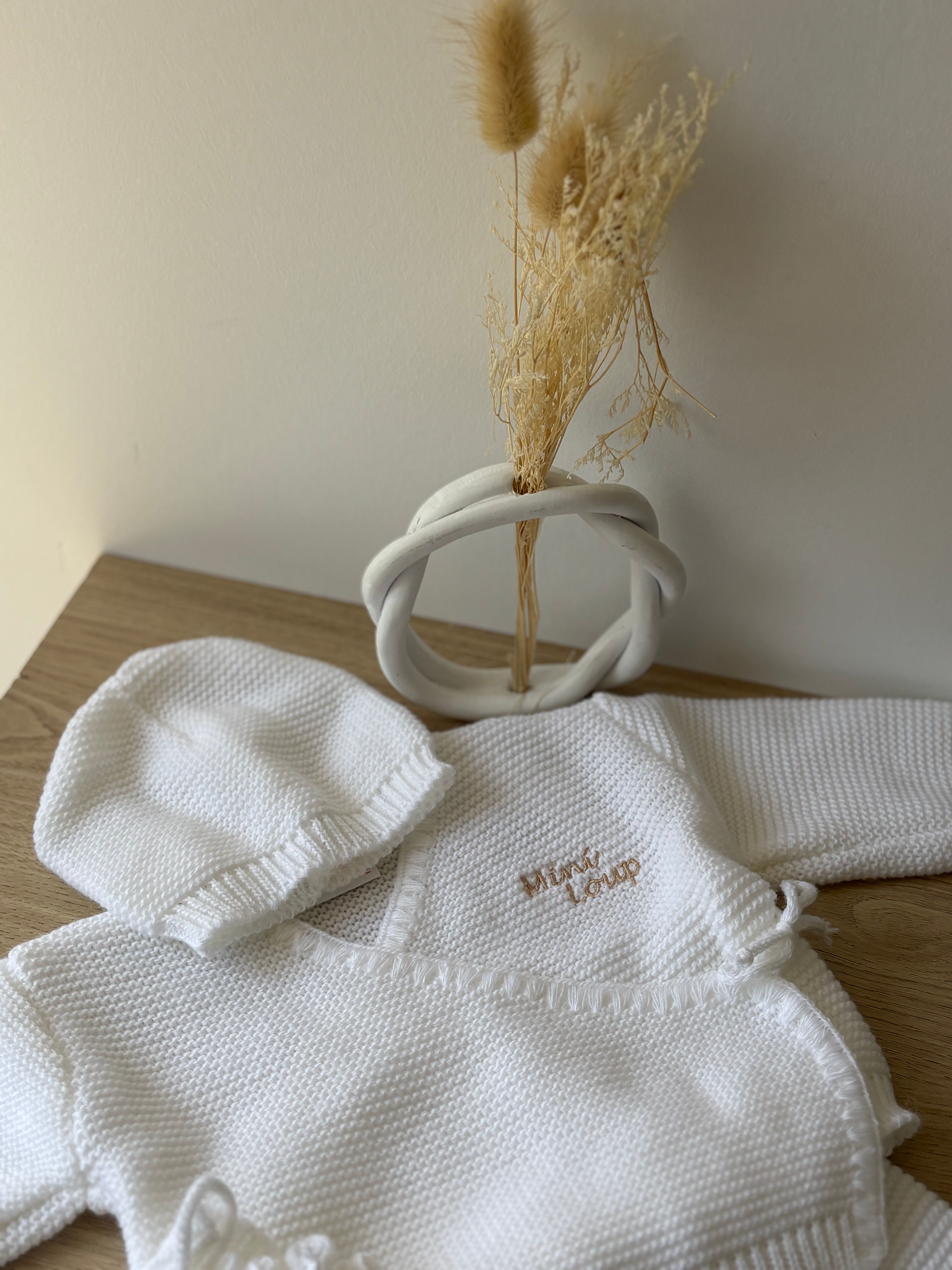 Ensemble en maille bébé | Mini Loup