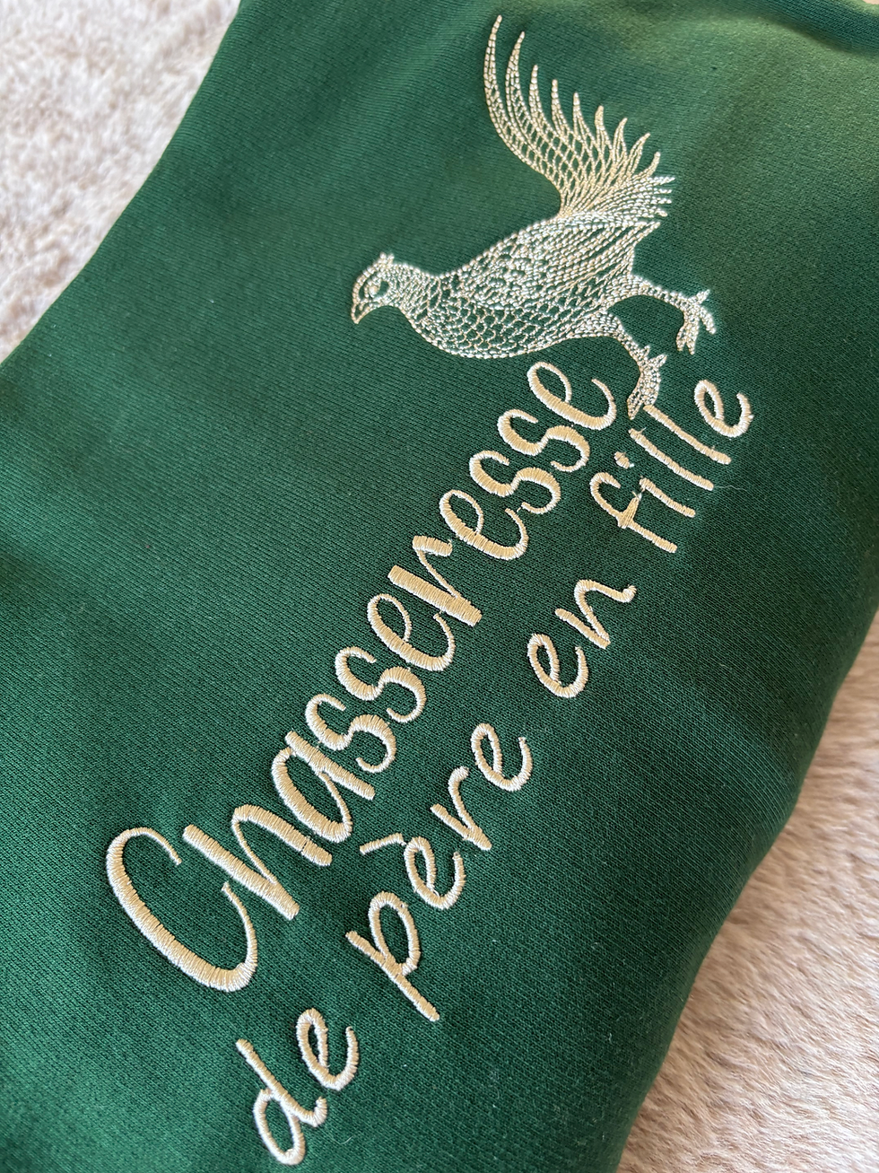 Sweatshirt Chasseresse | De père en fille