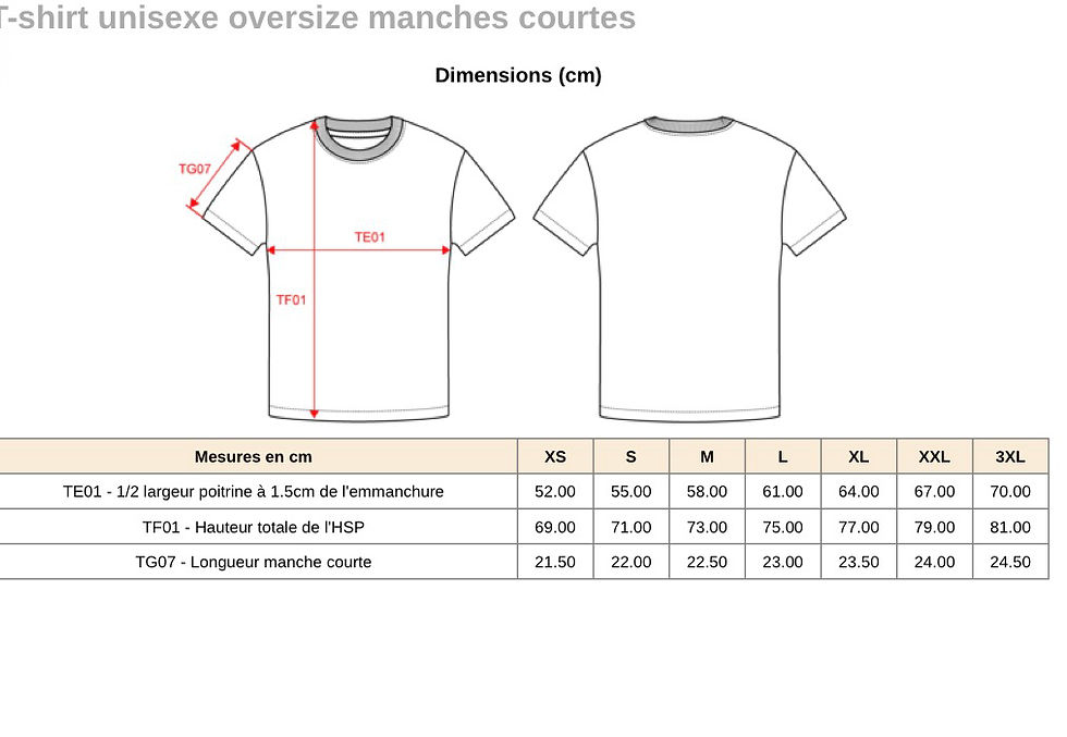 Miniature : T-shirt Oversize | Portrait de votre animal broderie pleine format XL
