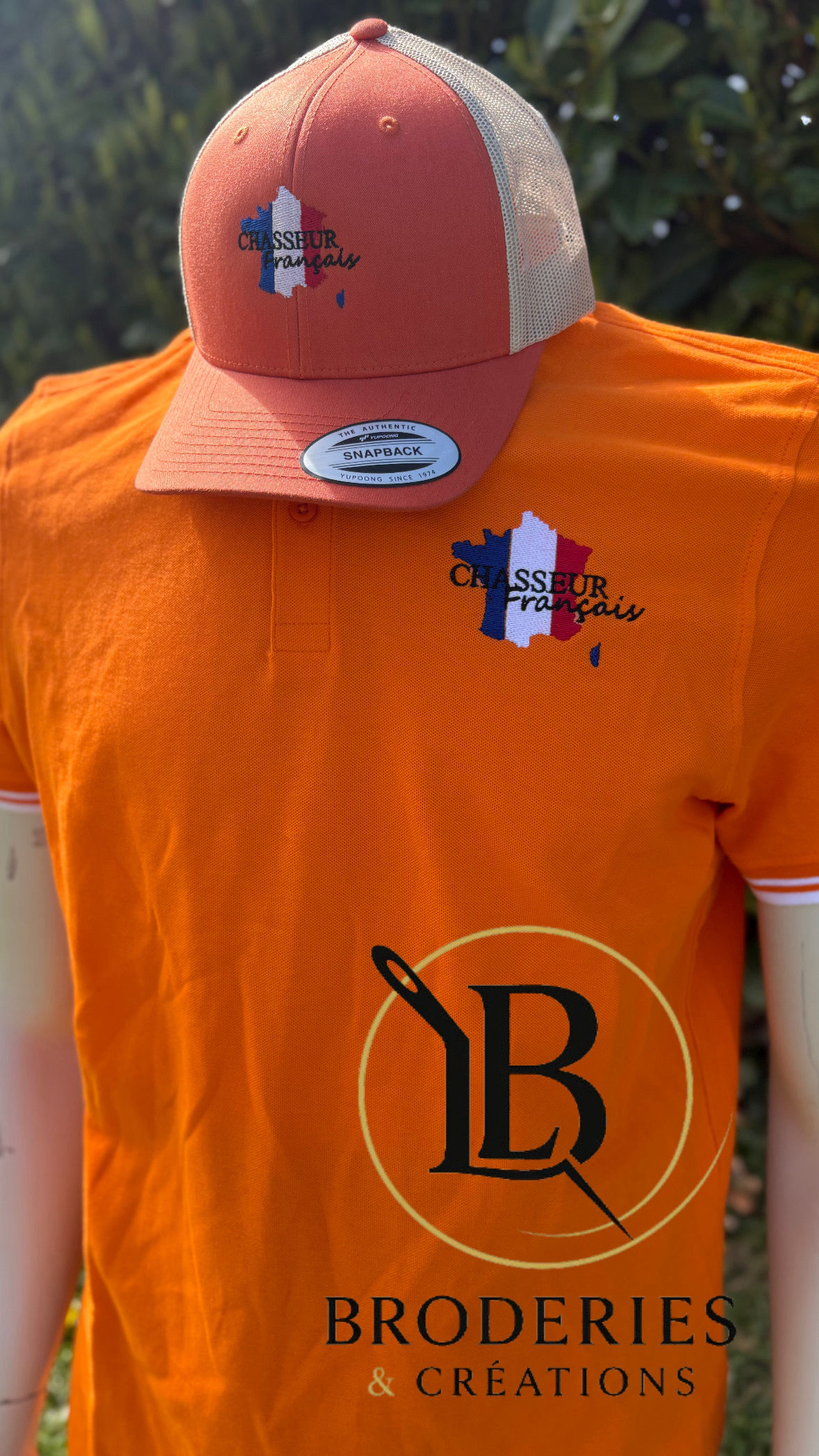 Polo brodé contrasté | Chasseur Français 🇫🇷