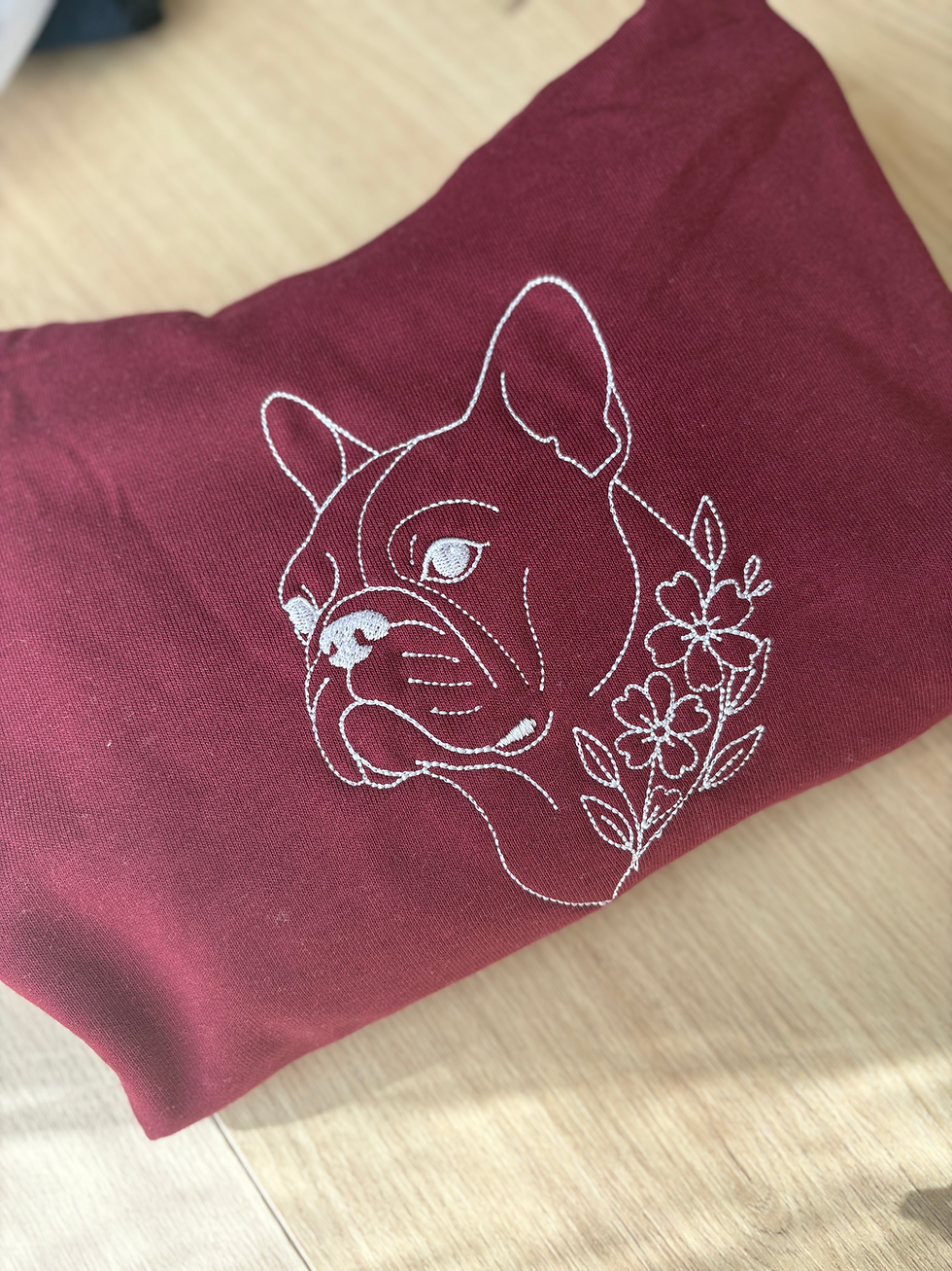 Sweatshirt | Bulldog minimaliste enfant