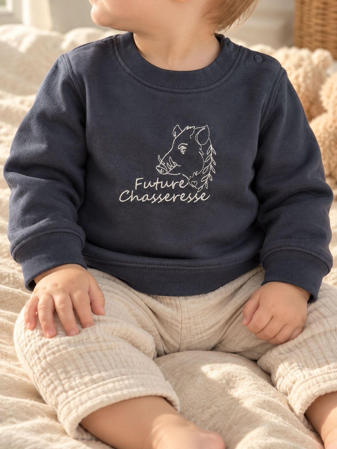 Sweat-shirt | Future chasseresse Sanglier bébé