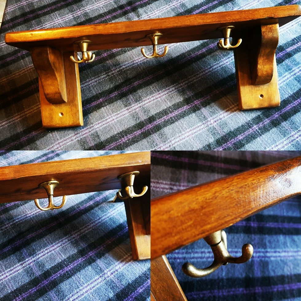 Reclaimed hanging shelf