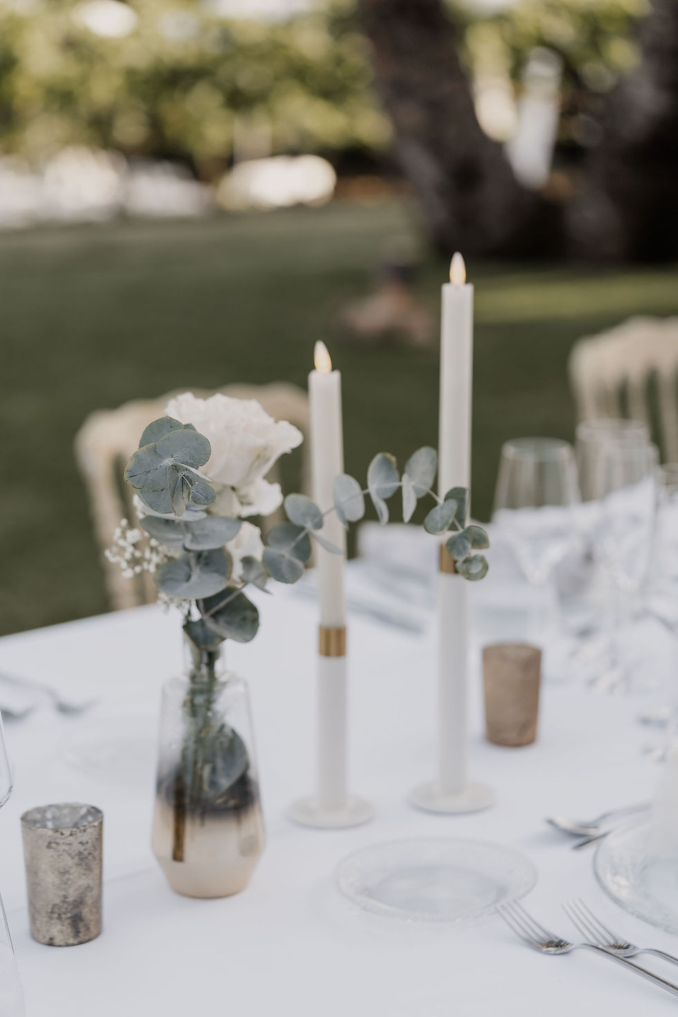 Miniatura: Tischdekoration elegant und ein Traum in weis