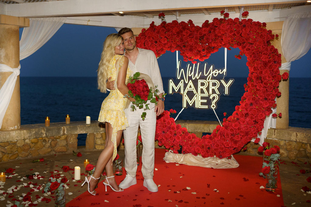 XXL Rosenherz für Hochzeit & Heiratsantrag auf Mallorca