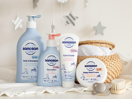 Introducing Sanosan baby skincare range.