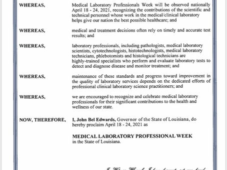 Governor Edwards Signs Proclamation for MLPW 2021