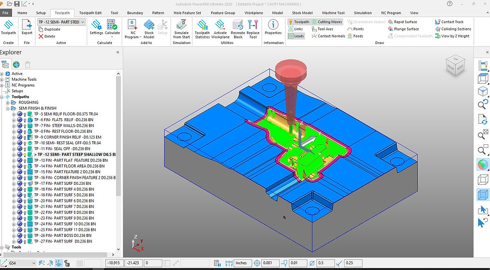 CAVITY PART MACHINING